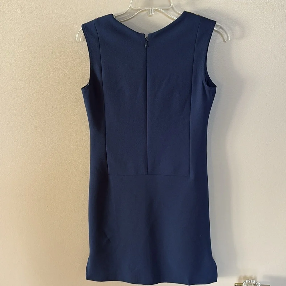 Tory Burch SOPHIA Navy tunic Dress sleeveless Colorful Embroidery / beading 0